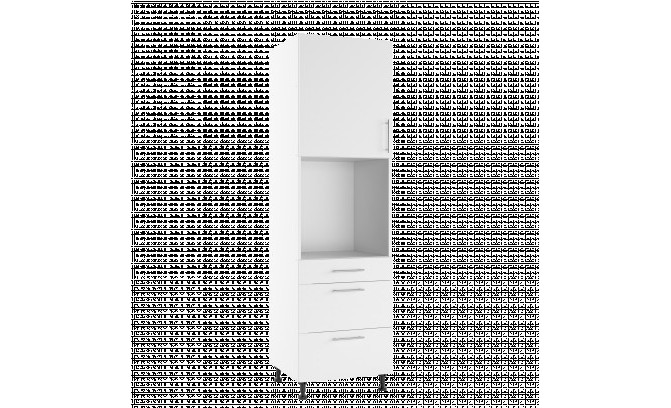 Высокий кухонный шкаф TKSZP 60 LUNA BIANCO SUPER MAT